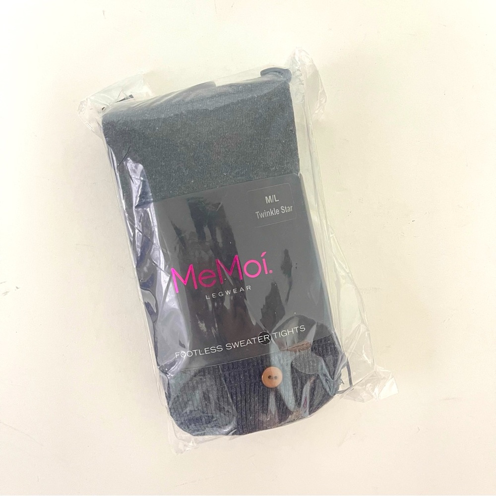 MeMoi Grey Sweater Tights Size M/L